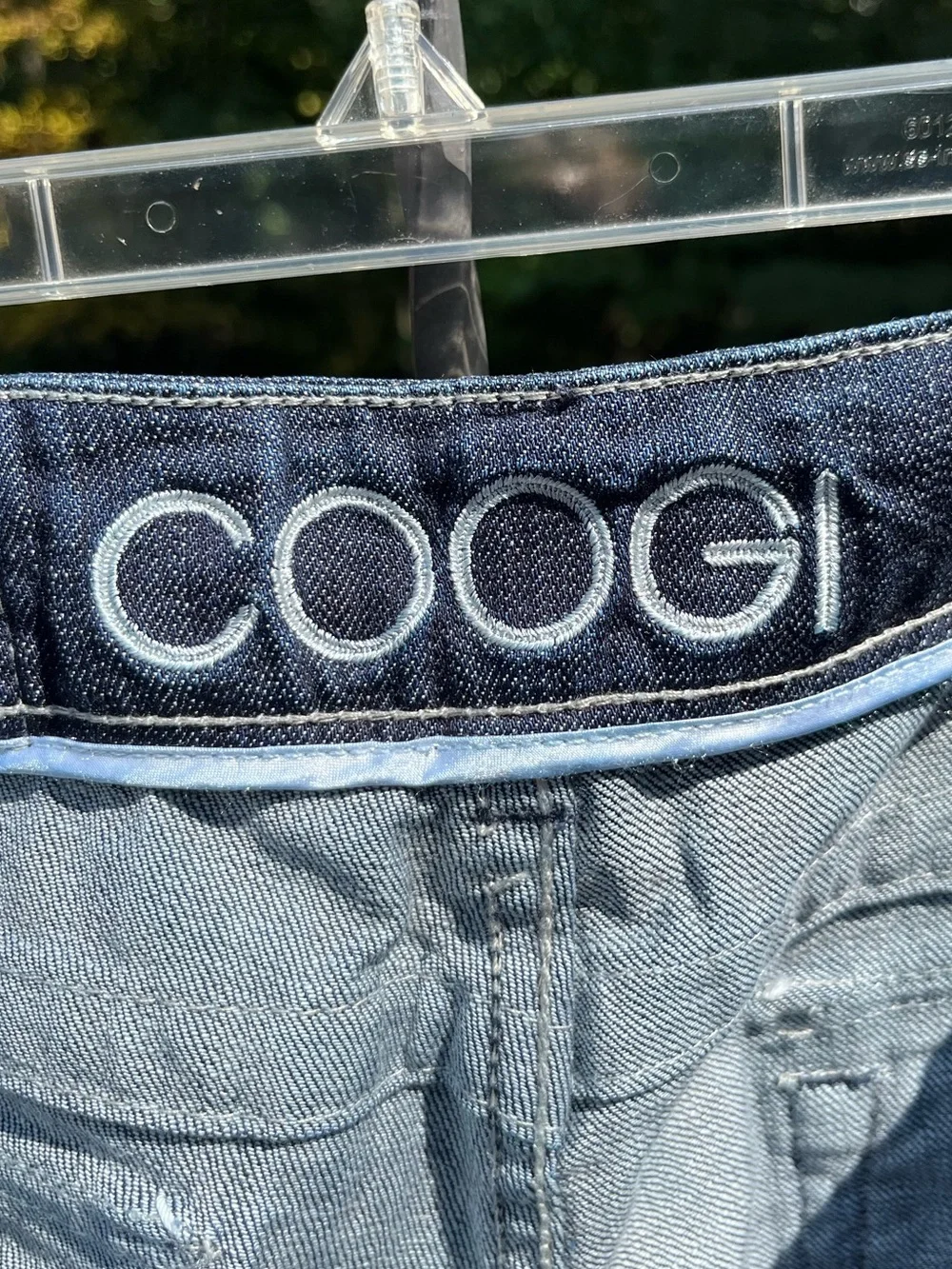 Y2K Coogi Australia Low-Rise Bermuda Denim Shorts Juniors Size 11/12 Streetwear